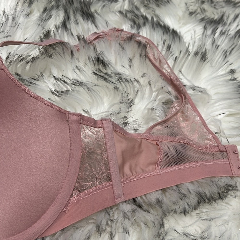 NWT Victoria’s Secret Very Sexy Push Up Racer Back Nude Lace Bra 32B - Picture 6 of 8